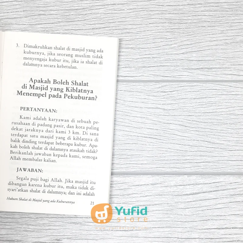BUKU SAKU HUKUM SHALAT DI MASJID YANG ADA KUBURANNYA (PUSTAKA IBNU UMAR) - Image 8