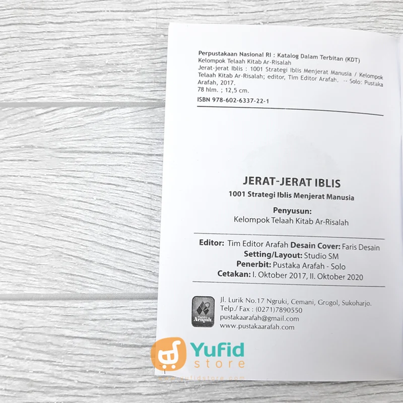 BUKU SAKU JERAT-JERAT IBLIS (PUSTAKA ARAFAH) - Image 3