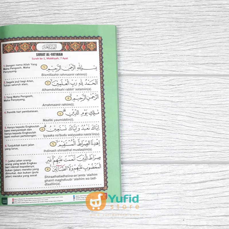 BUKU SAKU JUZ 'AMMA TERJEMAH TAJWID - SAMPUL HIJAU (LINGKAR MEDIA) - Image 4