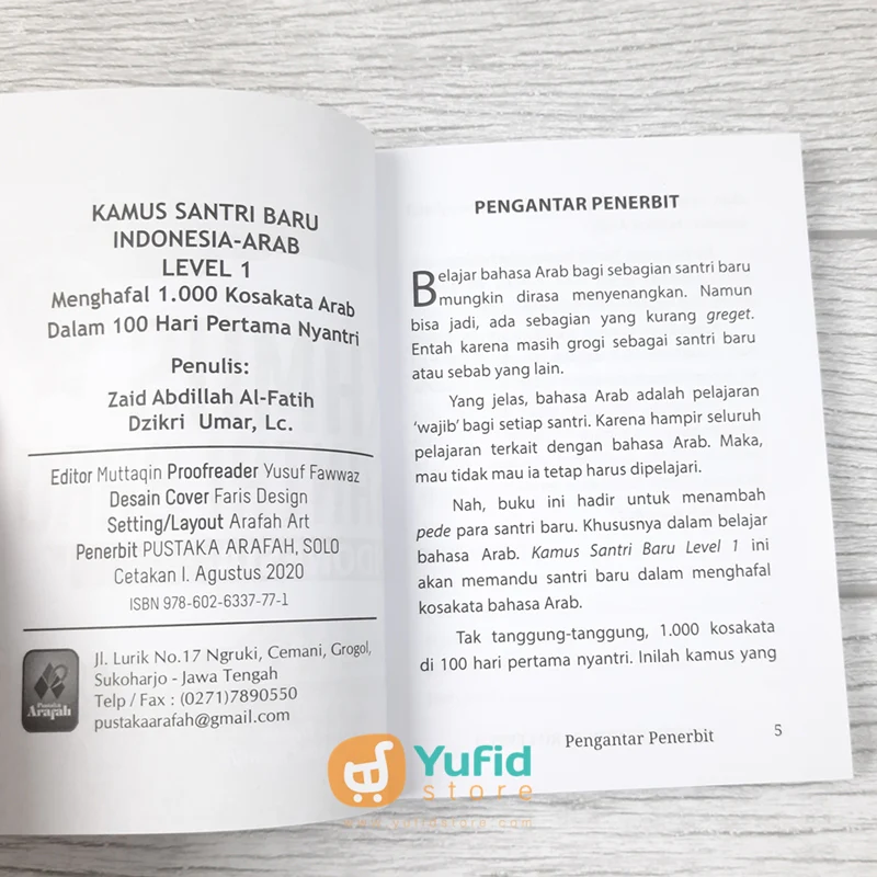BUKU SAKU KAMUS SANTRI BARU LEVEL 1 (PUSTAKA ARAFAH) - Image 3
