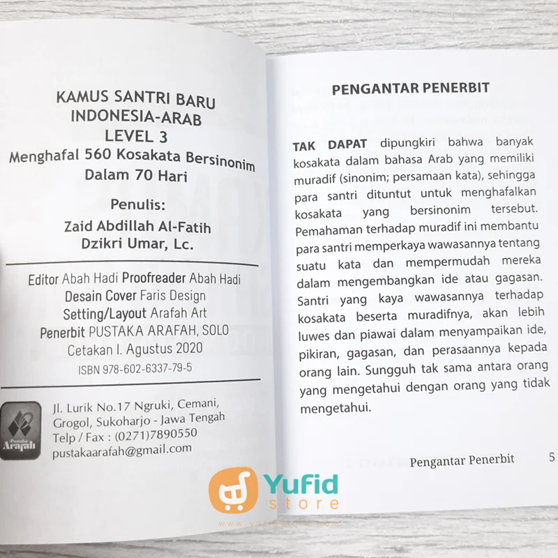 BUKU SAKU KAMUS SANTRI BARU LEVEL 3 (PUSTAKA ARAFAH) - Image 3