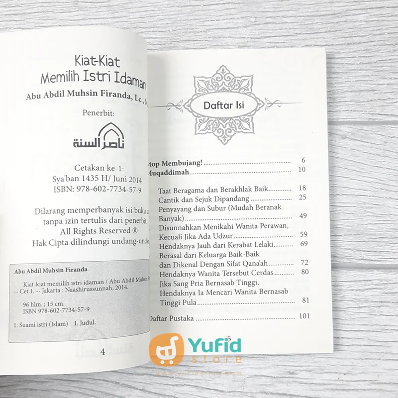 BUKU SAKU KIAT-KIAT MEMILIKI ISTRI IDAMAN (NASHIRUSSUNNAH) - Image 3
