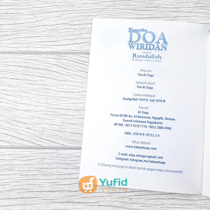 BUKU SAKU KUMPULAN DOA WIRIDAN WARISAN RASULULLAH (ATTUQA) - Image 3