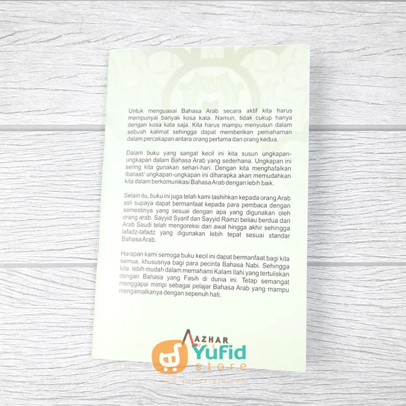 BUKU SAKU KUMPULAN UNGKAPAN SEHARI-HARI BAHASA ARAB (AL AZHAR PRESS) - Image 2