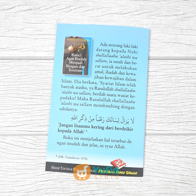 BUKU SAKU KUNCI AGAR IBADAH MENJADI RINGAN DAN TENTRAM (PUSTAKA IBNU UMAR) - Image 2
