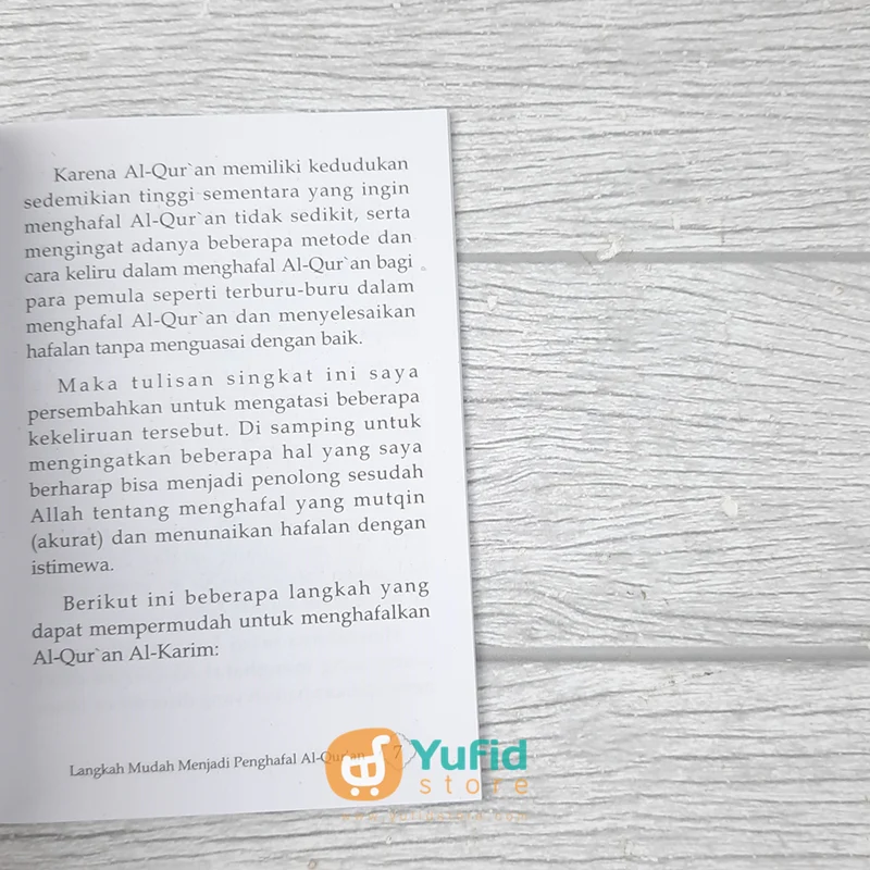 BUKU SAKU LANGKAH MUDAH MENJADI PENGHAFAL AL-QURAN (PQS) - Image 6