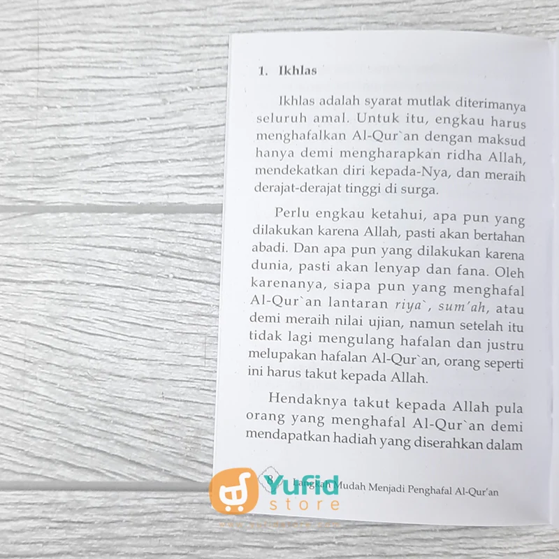 BUKU SAKU LANGKAH MUDAH MENJADI PENGHAFAL AL-QURAN (PQS) - Image 7