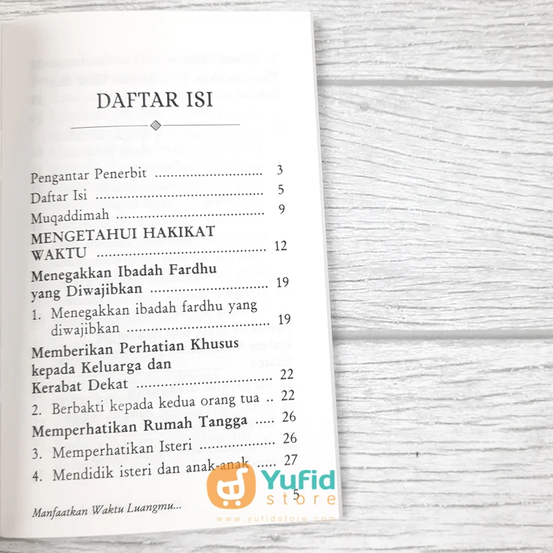 BUKU SAKU MANFAATKAN WAKTU LUANGMU SEBELUM DATANG WAKTU SEMPITMU! (PUSTAKA IBNU UMAR) - Image 4