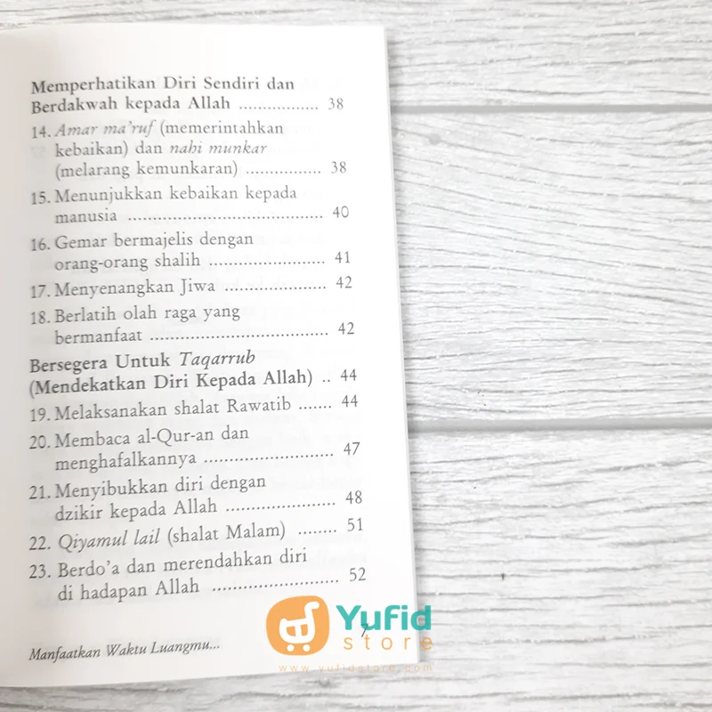 BUKU SAKU MANFAATKAN WAKTU LUANGMU SEBELUM DATANG WAKTU SEMPITMU! (PUSTAKA IBNU UMAR) - Image 5