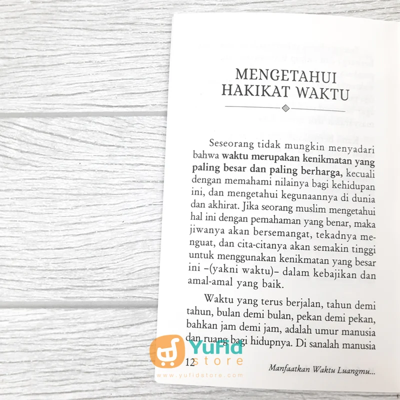 BUKU SAKU MANFAATKAN WAKTU LUANGMU SEBELUM DATANG WAKTU SEMPITMU! (PUSTAKA IBNU UMAR) - Image 6