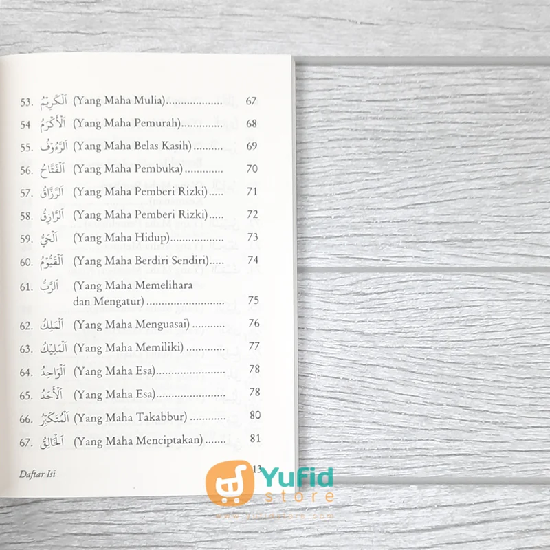 BUKU SAKU MENGENAL SECARA RINGKAS ASMAUL HUSNA (PUSTAKA IBNU UMAR) - Image 6