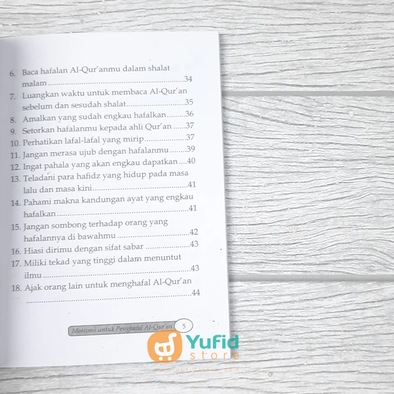 BUKU SAKU MOTIVASI UNTUK PENGHAFAL AL-QURAN (PQS) - Image 5