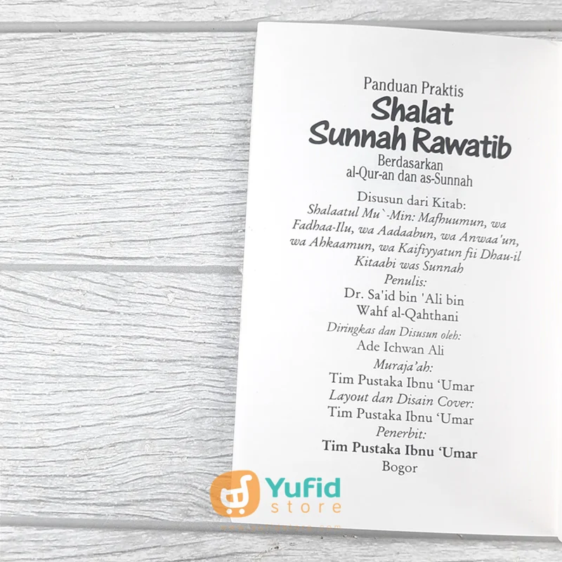 BUKU SAKU PANDUAN PRAKTIS SHALAT SUNNAH RAWATIB (PUSTAKA IBNU UMAR) - Image 3
