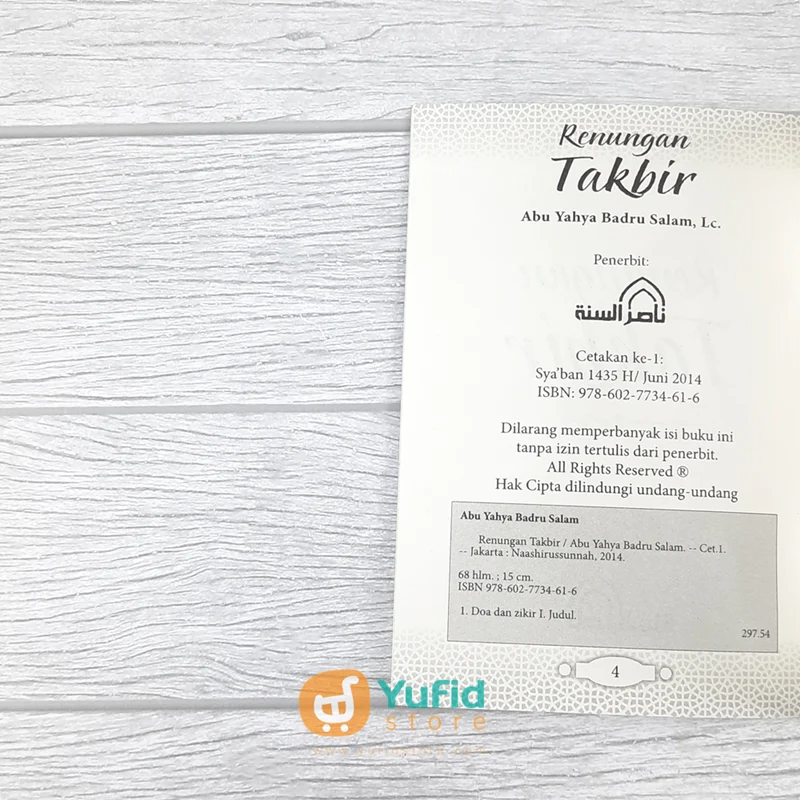 BUKU SAKU RENUNGAN TAKBIR (NASHIRUSSUNNAH) - Image 3