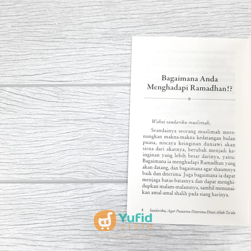 Buku Saku Saudariku Agar Puasamu Diterima Di sisi Allah Ta’ala (Pustaka Ibnu Umar) - Image 4