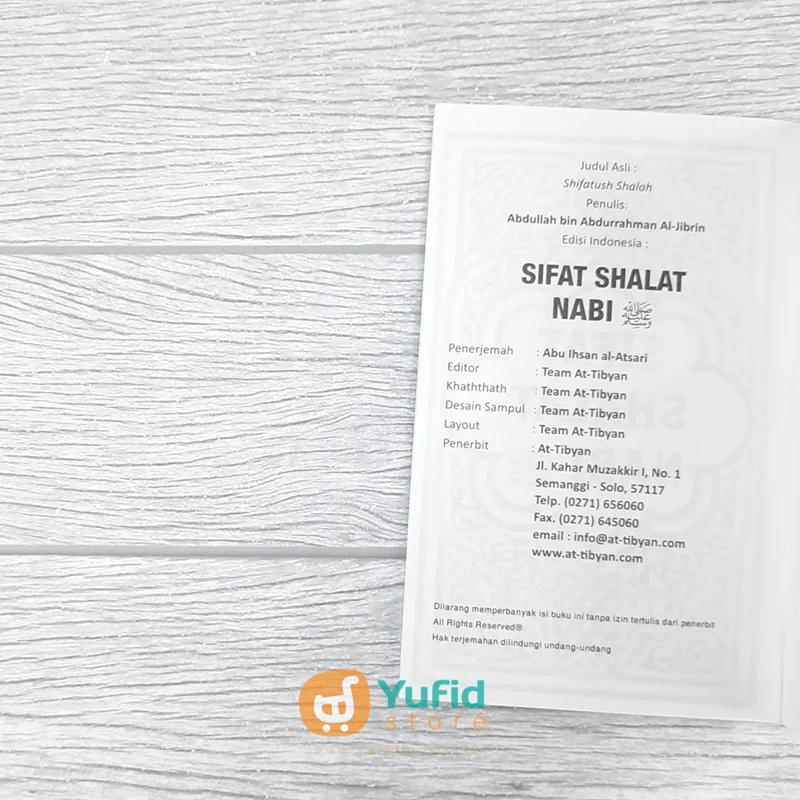 BUKU SAKU SIFAT SHALAT NABI (AT-TIBYAN) - Image 3