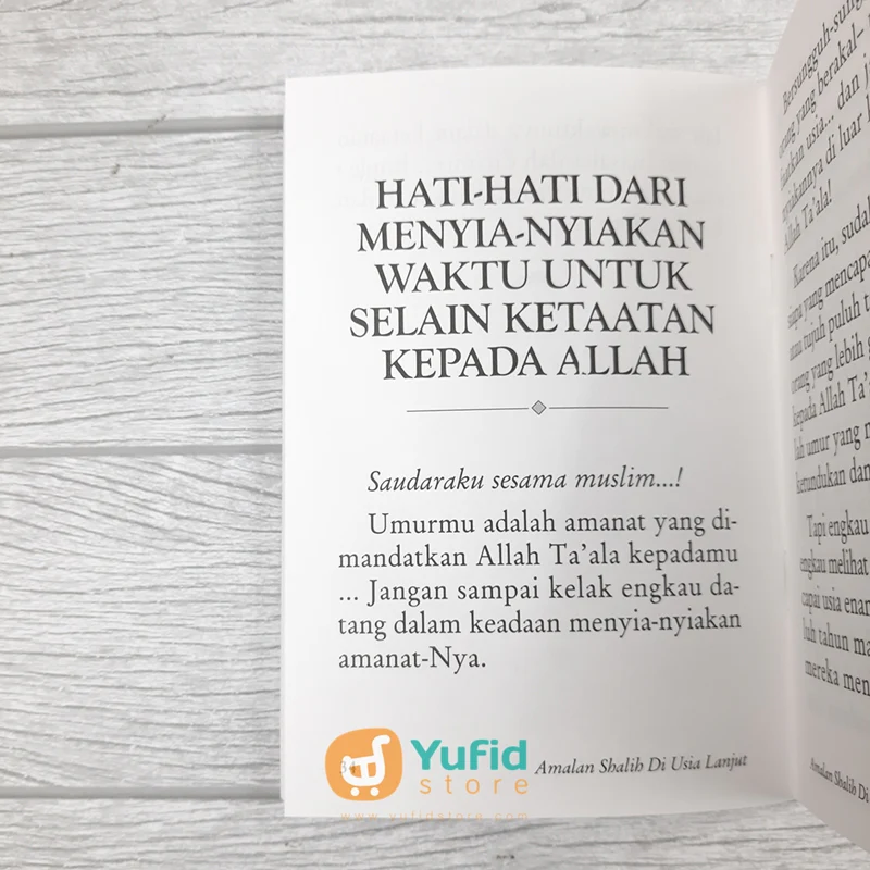 Buku Saku Tuntunan Amal Shalih Di Usia Lanjut (Pustaka Ibnu Umar) - Image 8