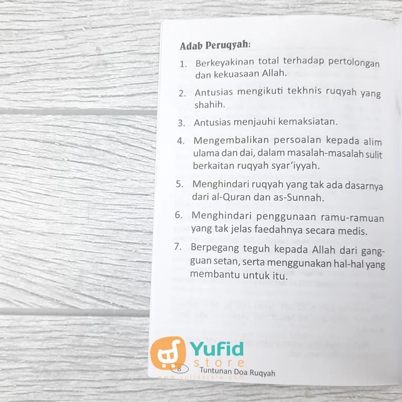 BUKU SAKU TUNTUNAN DOA RUQYAH (PUSTAKA MADINAH) - Image 4