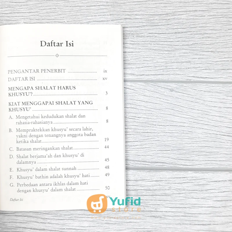 BUKU SAKU TUNTUNAN KHUSYU KETIKA SHALAT (PUSTAKA IBNU UMAR) - Image 4