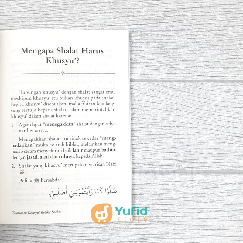 BUKU SAKU TUNTUNAN KHUSYU KETIKA SHALAT (PUSTAKA IBNU UMAR) - Image 5