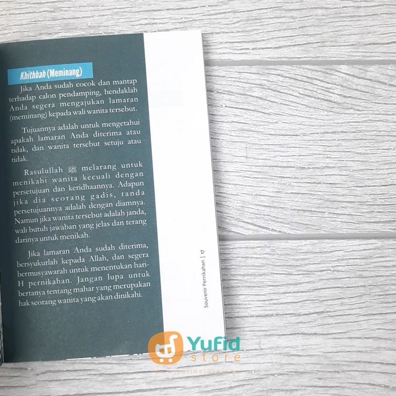 BUKU SAKU TUNTUNAN PERNIKAHAN ISLAMI SESUAI AJARAN NABI (ATTUQA) - Image 8