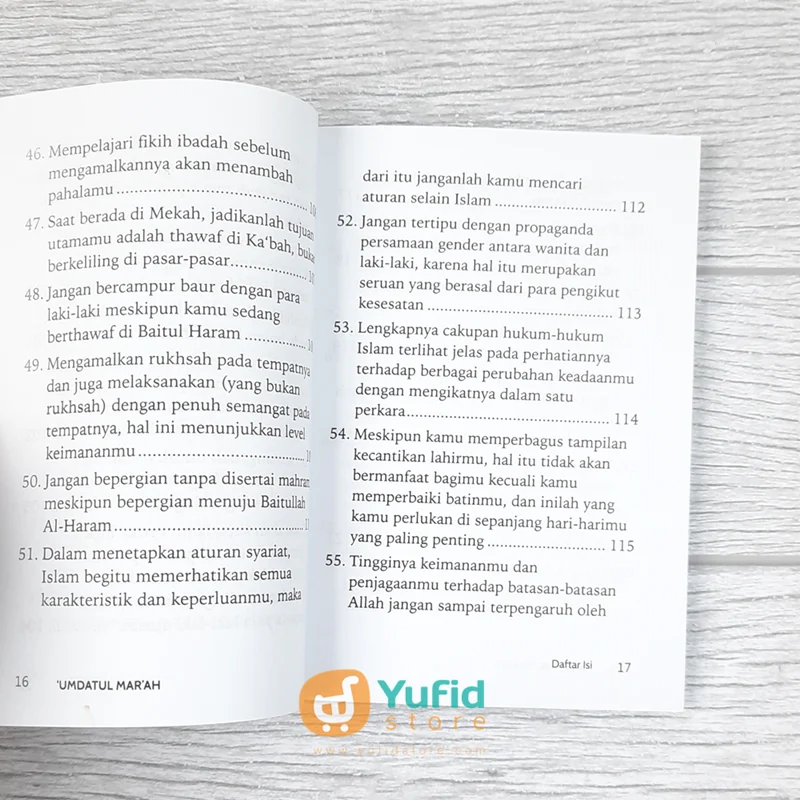 BUKU UMDATUL MAR'AH - 100 HADITS LANDASAN HUKUM BAGI WANITA (PUSTAKA ARAFAH) - Image 6