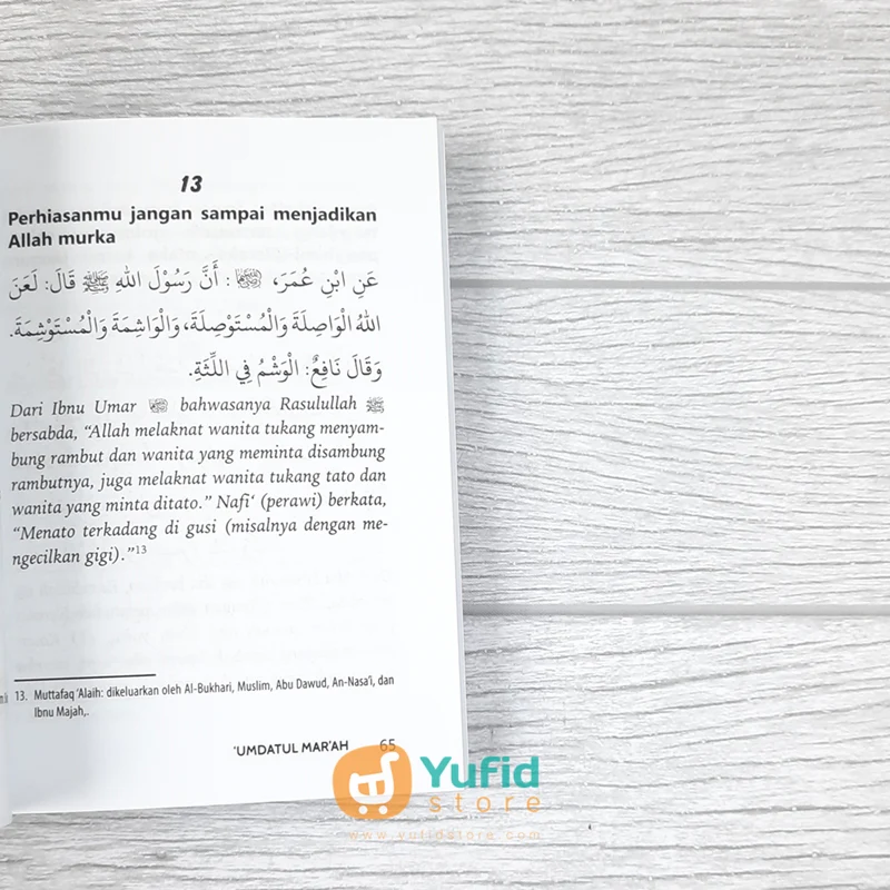 BUKU UMDATUL MAR'AH - 100 HADITS LANDASAN HUKUM BAGI WANITA (PUSTAKA ARAFAH) - Image 8
