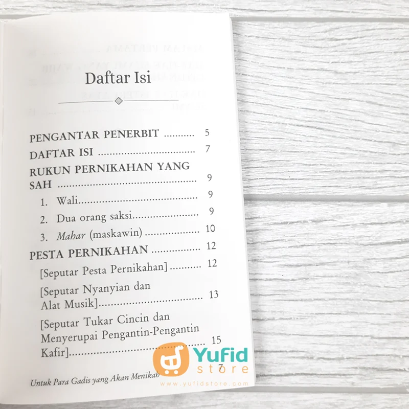 BUKU SAKU UNTUK PARA GADIS YANG AKAN MENIKAH (PUSTAKA IBNU UMAR) - Image 4