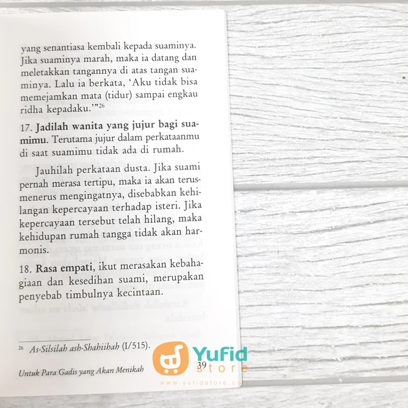 BUKU SAKU UNTUK PARA GADIS YANG AKAN MENIKAH (PUSTAKA IBNU UMAR) - Image 8