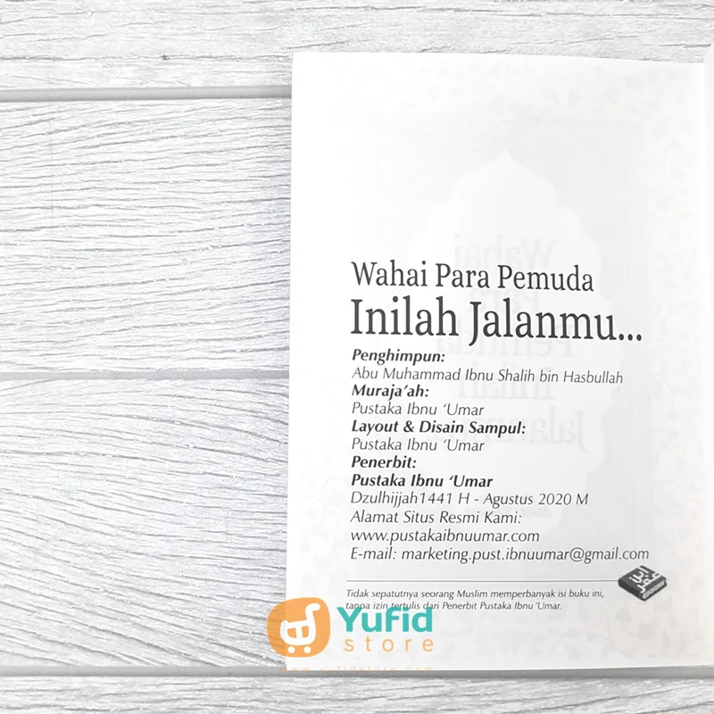 BUKU SAKU WAHAI PARA PEMUDA INILAH JALANMU (PEMUDA IBNU UMAR) - Image 3