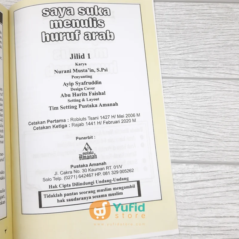 Buku Saya Suka Menulis Huruf Arab 3 Jilid (Pustaka Amanah) - Image 6