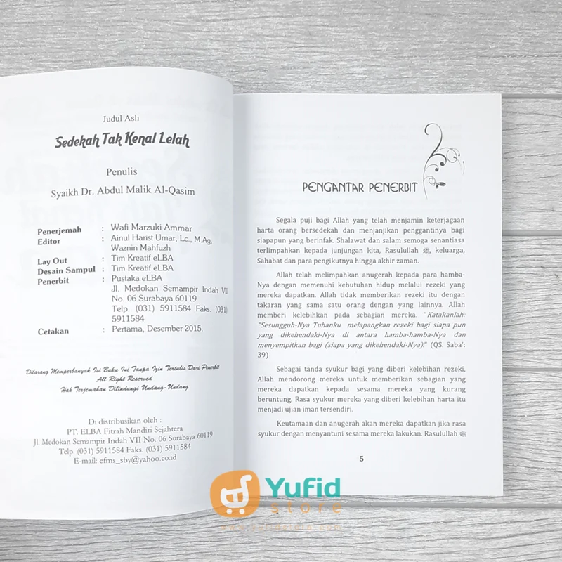 BUKU SEDEKAH TAK KENAL LELAH (ELBA) - Image 3