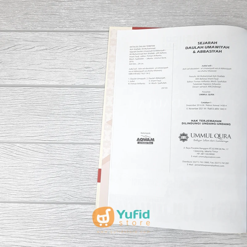 BUKU SEJARAH DAULAH UMAWIYAH & ABBASIYAH (UMMUL QURA) - Image 3