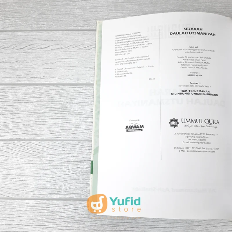 BUKU SEJARAH DAULAH UTSMANIYAH - FAKTOR KEBANGKITAN DAN SEBAB KERUNTUHANNYA (UMMUL QURA) - Image 3
