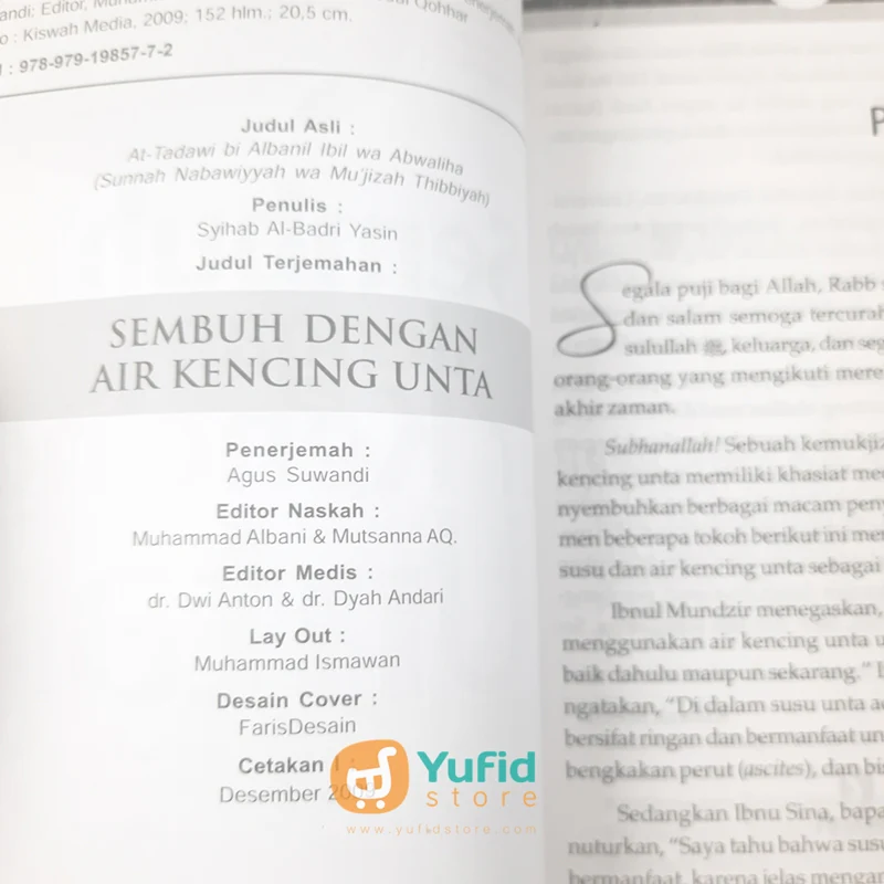 BUKU SEMBUH DENGAN AIR KENCING UNTA (KISWAH MEDIA) - Image 3