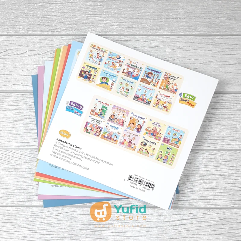 BUKU SERI 2 ZAID & HANA - MENGAJARKAN ADAB SEHARI-HARI ANAK SECARA ISLAMI - SET 10 BUKU (AHLAN) - Image 2