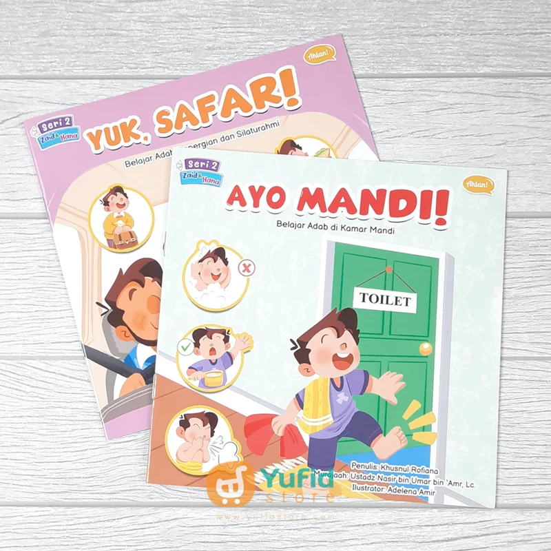 BUKU SERI 2 ZAID & HANA - MENGAJARKAN ADAB SEHARI-HARI ANAK SECARA ISLAMI - SET 10 BUKU (AHLAN) - Image 3