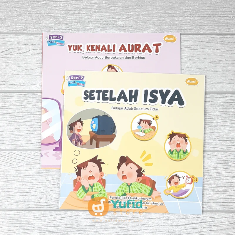 BUKU SERI 2 ZAID & HANA - MENGAJARKAN ADAB SEHARI-HARI ANAK SECARA ISLAMI - SET 10 BUKU (AHLAN) - Image 6
