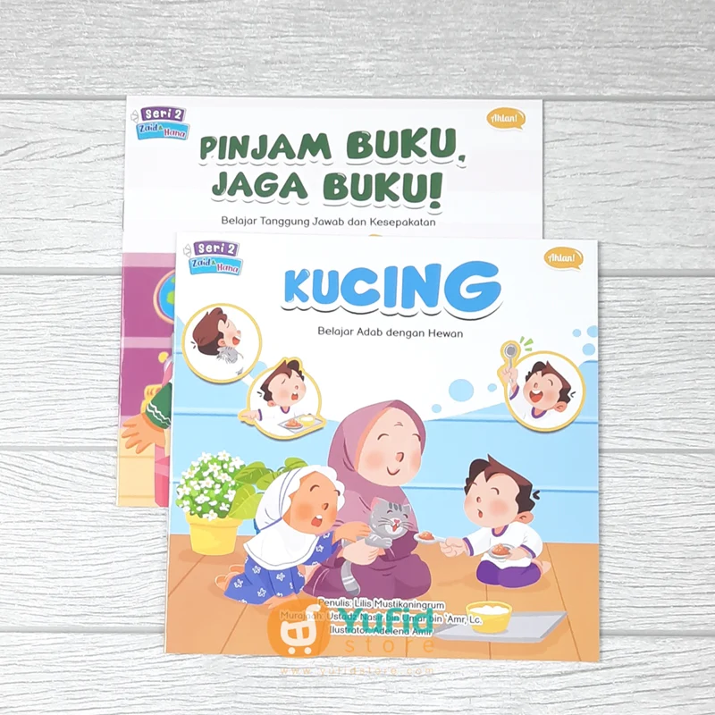 BUKU SERI 2 ZAID & HANA - MENGAJARKAN ADAB SEHARI-HARI ANAK SECARA ISLAMI - SET 10 BUKU (AHLAN) - Image 7