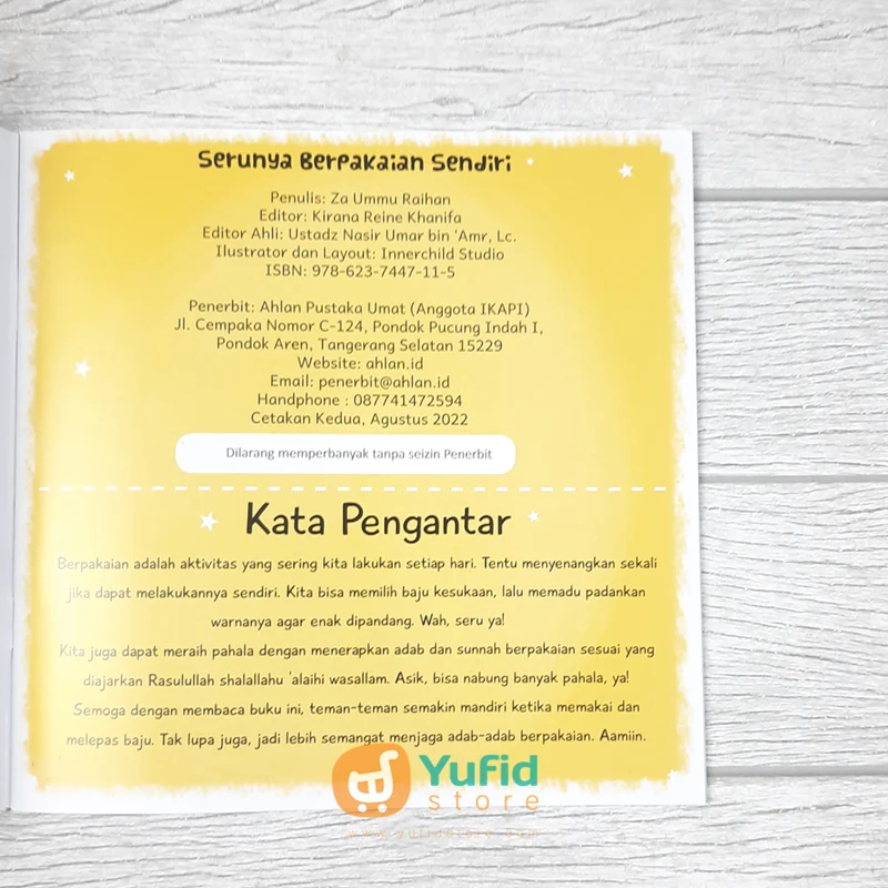 BUKU SERI ANAK MANDIRI - MANDI GOSOK GIGI BERPAKAIAN (AHLAN) - Image 3