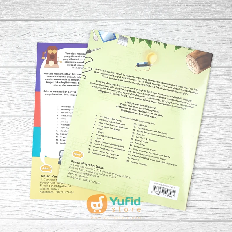 BUKU SERI SAINS UNTUK ANAK 2 IN 1 - TEKNOLOGI DAN ENERGI LISTRIK (AHLAN) - Image 2