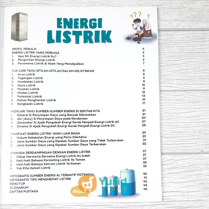 BUKU SERI SAINS UNTUK ANAK 2 IN 1 - TEKNOLOGI DAN ENERGI LISTRIK (AHLAN) - Image 6