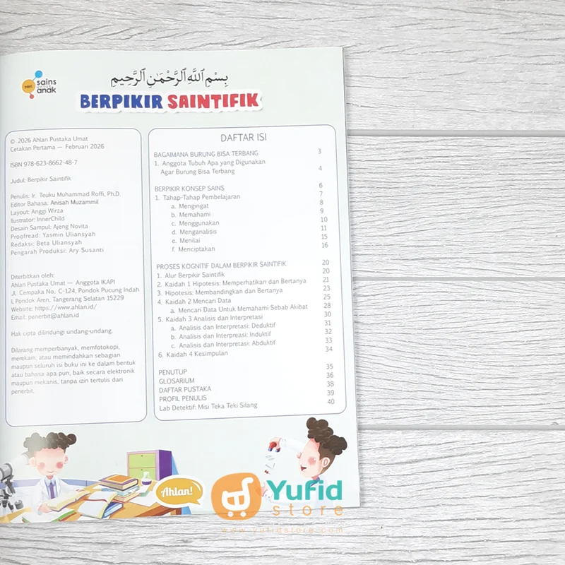 BUKU SERI SAINS UNTUK ANAK - BERPIKIR SAINTIFIK (AHLAN) - Image 3