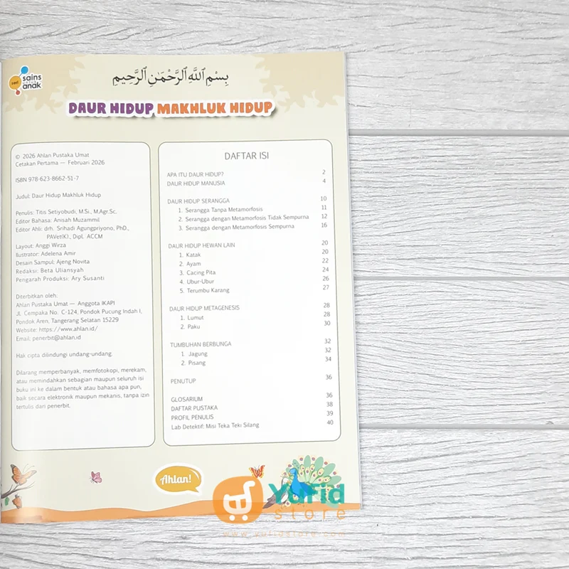BUKU SERI SAINS UNTUK ANAK - DAUR HIDUP MAKHLUK HIDUP (AHLAN) - Image 3