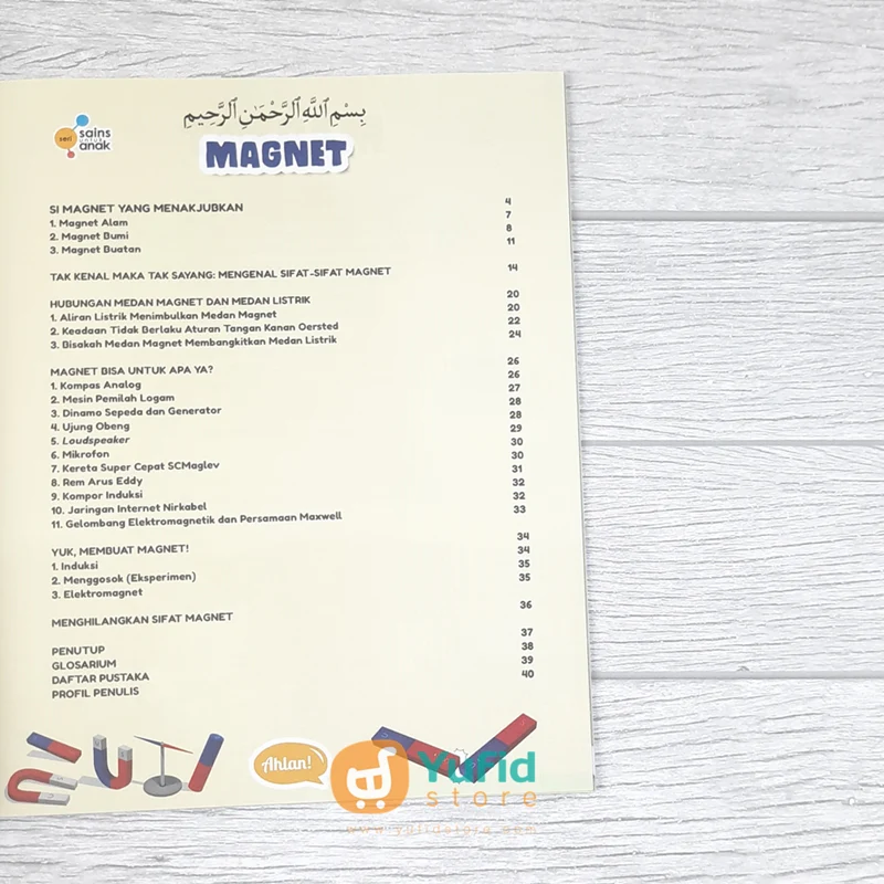 BUKU SERI SAINS UNTUK ANAK - MAGNET (AHLAN) - Image 3