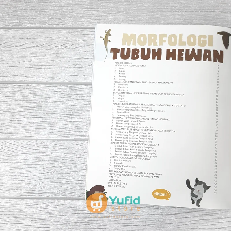 BUKU SERI SAINS UNTUK ANAK - MORFOLOGI TUBUH HEWAN (AHLAN) - Image 3