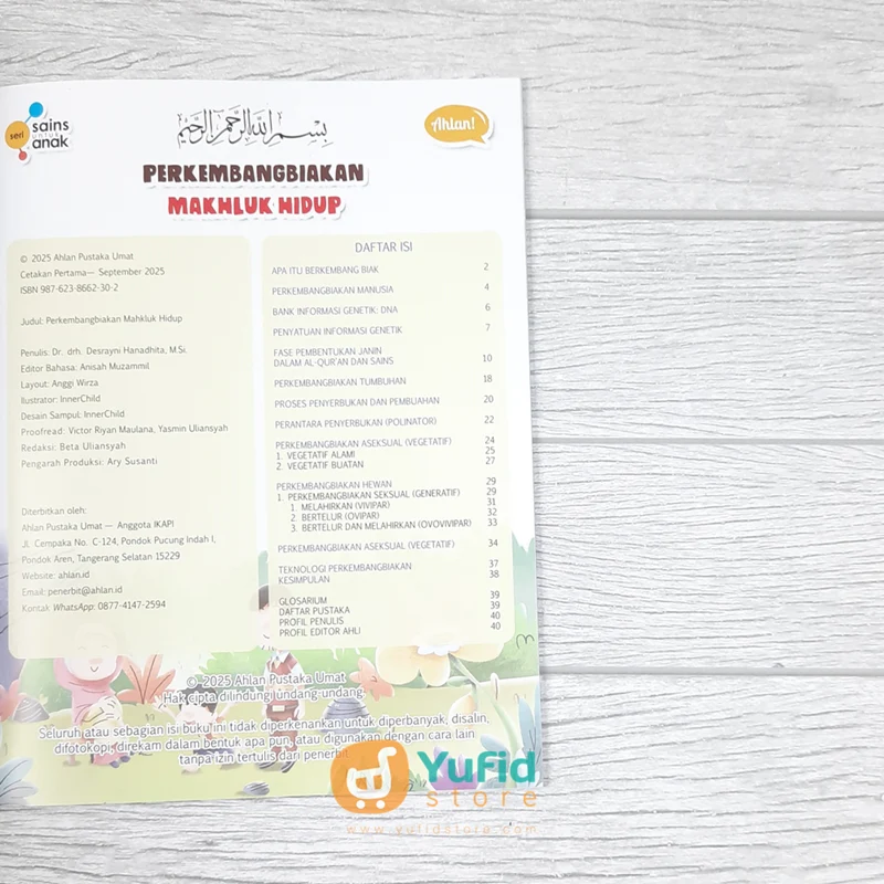 BUKU SERI SAINS UNTUK ANAK - PERKEMBANGBIAKAN MAKHLUK HIDUP (AHLAN) - Image 3