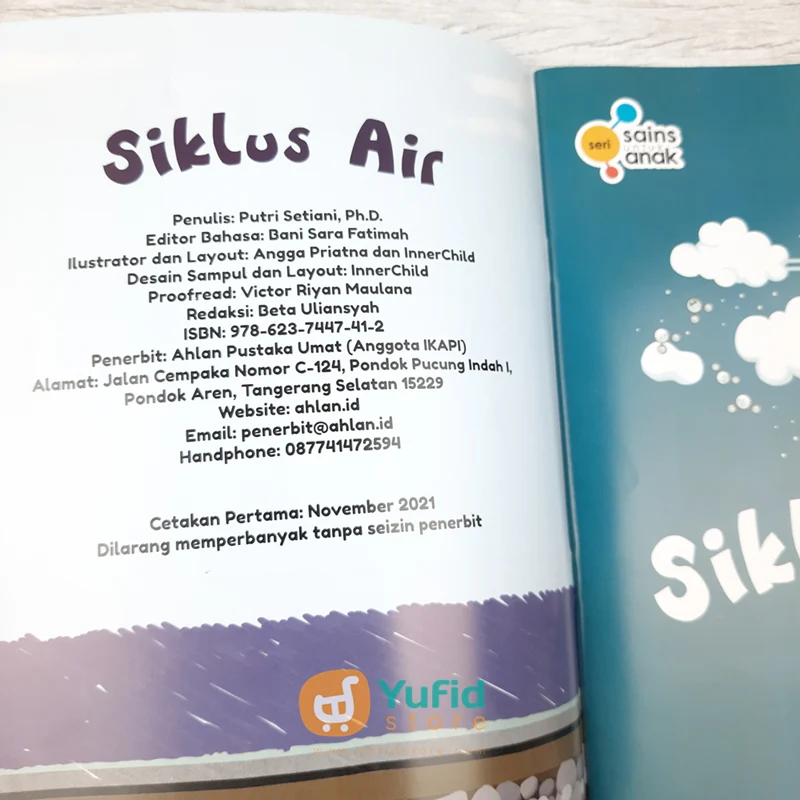 BUKU SERI SAINS UNTUK ANAK - SIKLUS AIR (AHLAN) - Image 3