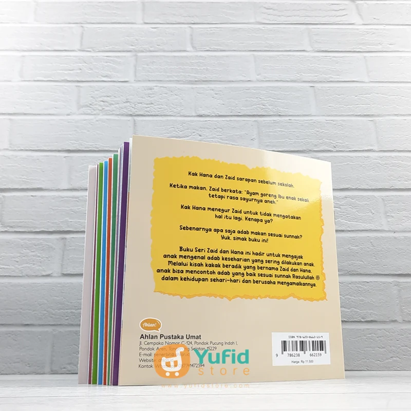 BUKU SERI 1 ZAID & HANA - MENGAJARKAN ADAB SEHARI-HARI ANAK SECARA ISLAMI - SET 10 BUKU (AHLAN) - Image 2