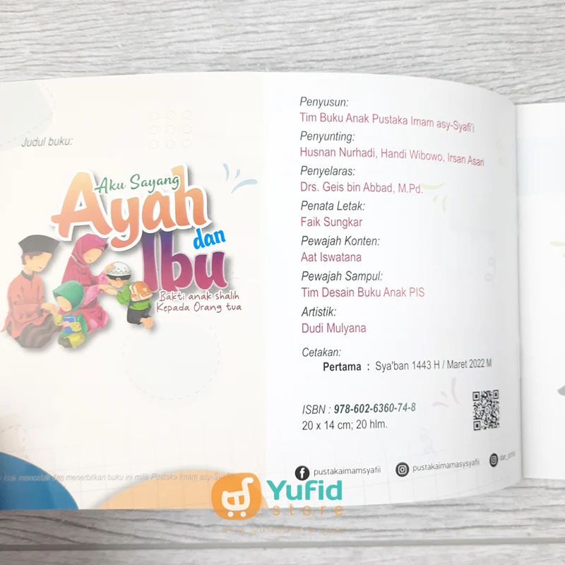 BUKU SERIAL ADAB ANAK SHALIH AKU SAYANG AYAH DAN IBU (PUSTAKA IMAM ASY SYAFII) - Image 4